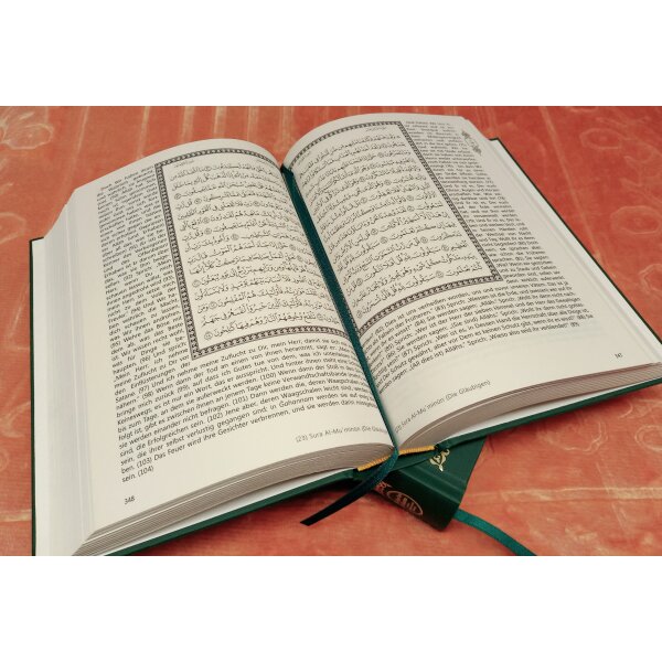 Al-Quran Al-Karim und seine ungefähre deutsche Bedeutung (Koran, Quran)
