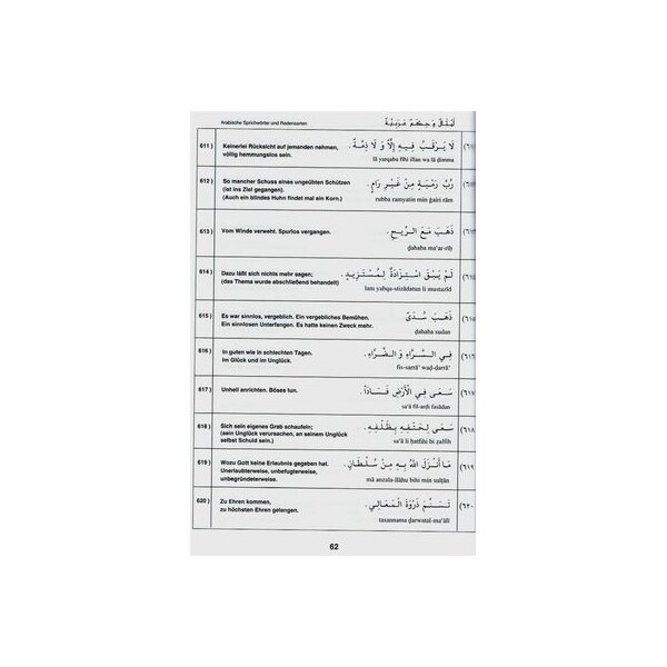 Arabische Sprichwörter  und Redewendungen
