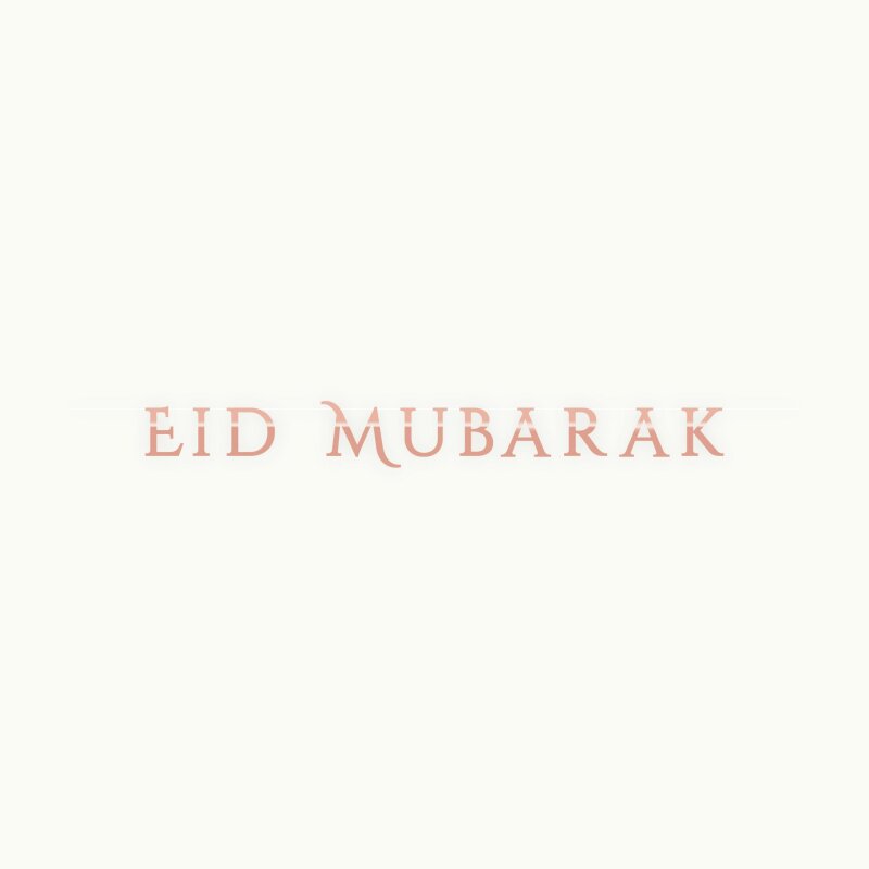 Eid-Mubarak Wimpelkette (Rose/Gold)
