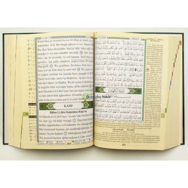 Quran Tajwid mit Übersetzung und Lautumschrift