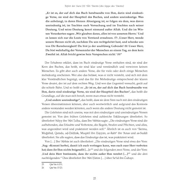 Tafsir ibn Kathir - Sure [3] Ali-Imran und Sure [4] an-Nisa