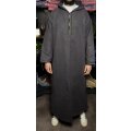 Marokkanische Winter Djalaba (Anthrazit)