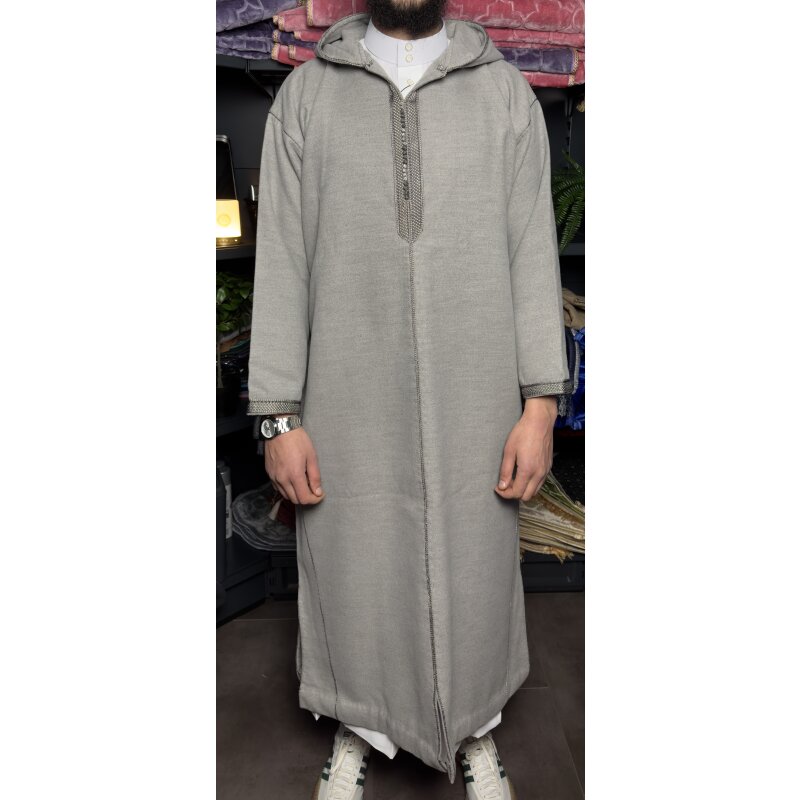 Marokkanische Winter Djalaba (Grau)