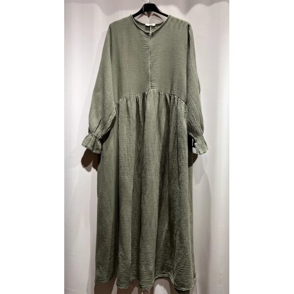 Musselin Abaya mit Reißverschluss