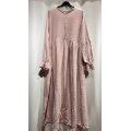 Musselin Abaya mit Reißverschluss