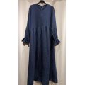 Musselin Abaya mit Reißverschluss