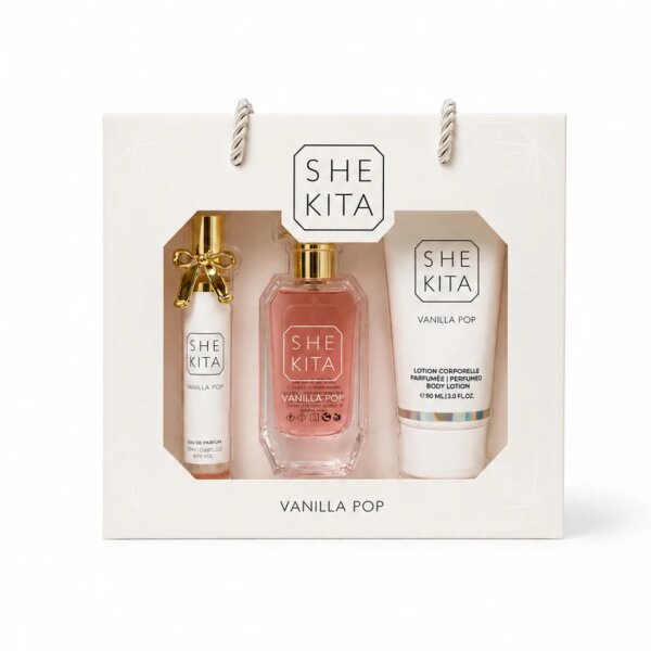 Shekita – Eau de Parfum & Körperlotion Geschenkset (Vanilla Pop)