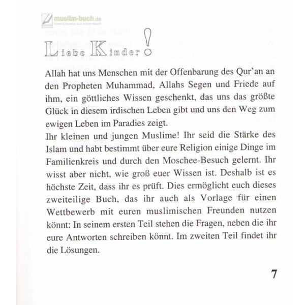 Kinder! Prüft euer Wissen über den Islam